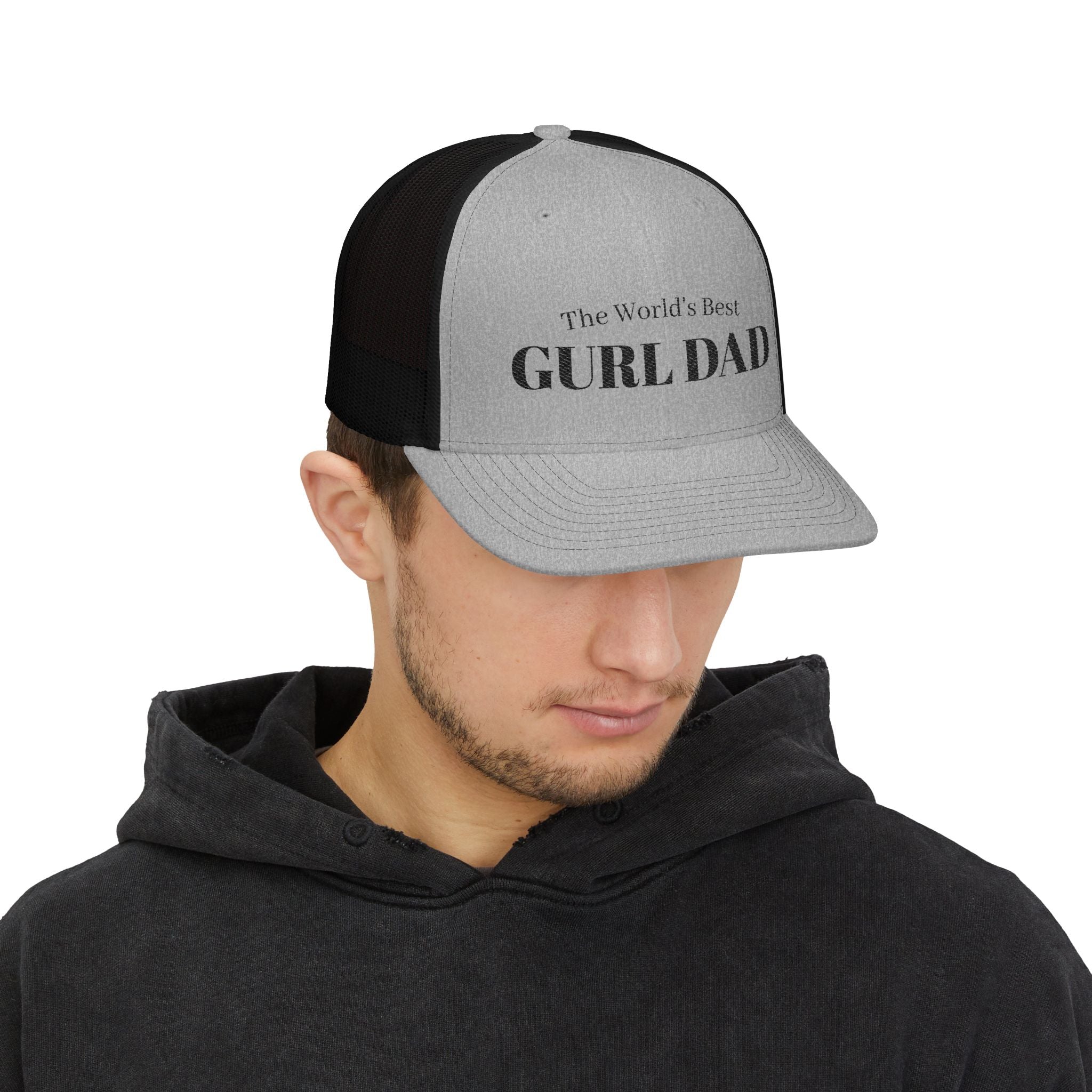 The World's Best GURL DAD Snapback Trucker Cap | Dad Dad Hat, Mesh Back Cap