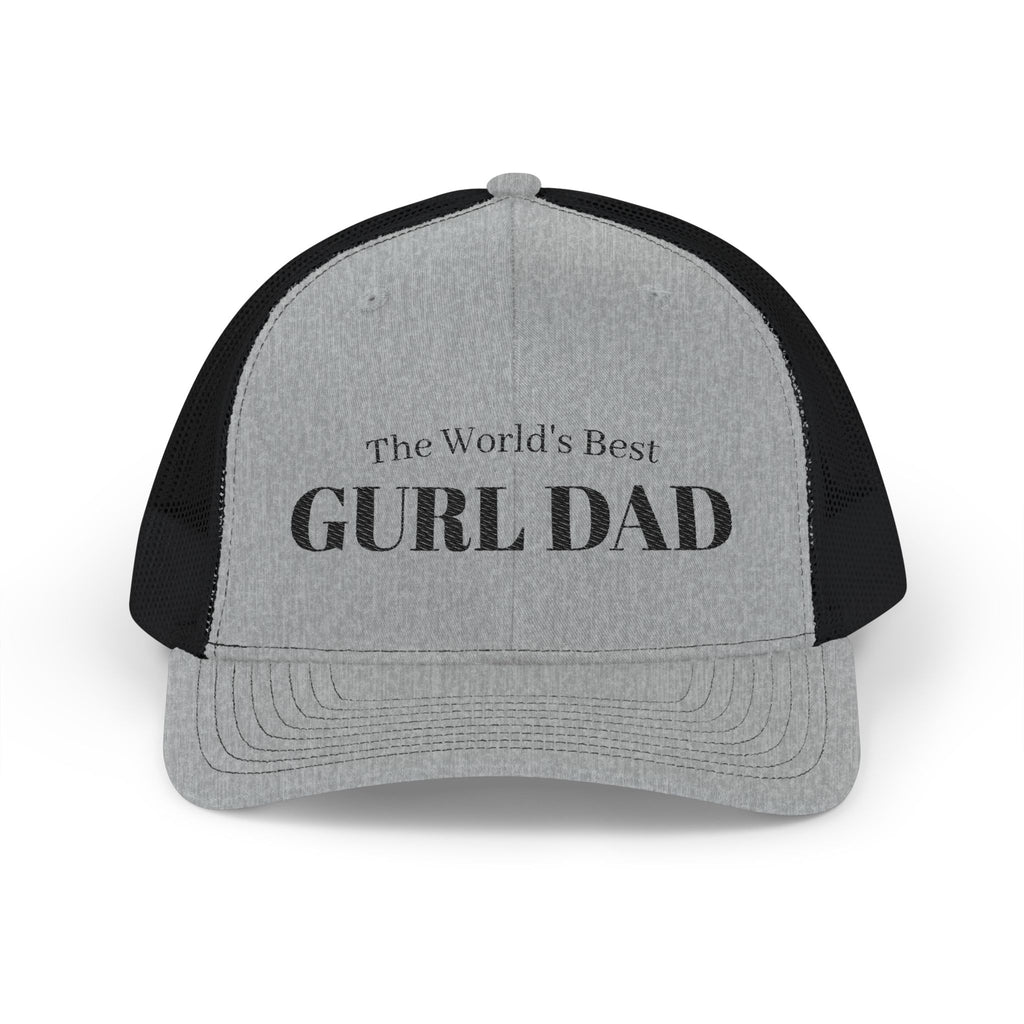 The World's Best GURL DAD Snapback Trucker Cap | Dad Dad Hat, Mesh Back Cap