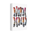 Crushed Cigarette Filter Pattern Canvas Stretched | 1.5"