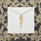 Personalized flower birth month and name necklace